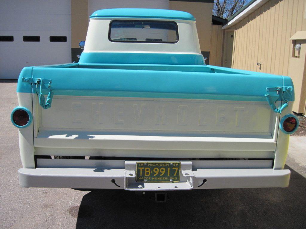 Camper hauler 1959 Chevrolet Pickup Apache vintage truck