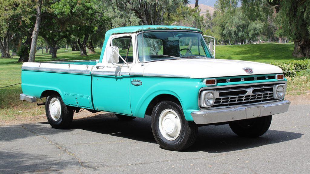 Vintage classic 1965 Ford F 250 California Custom Cab/camper Special