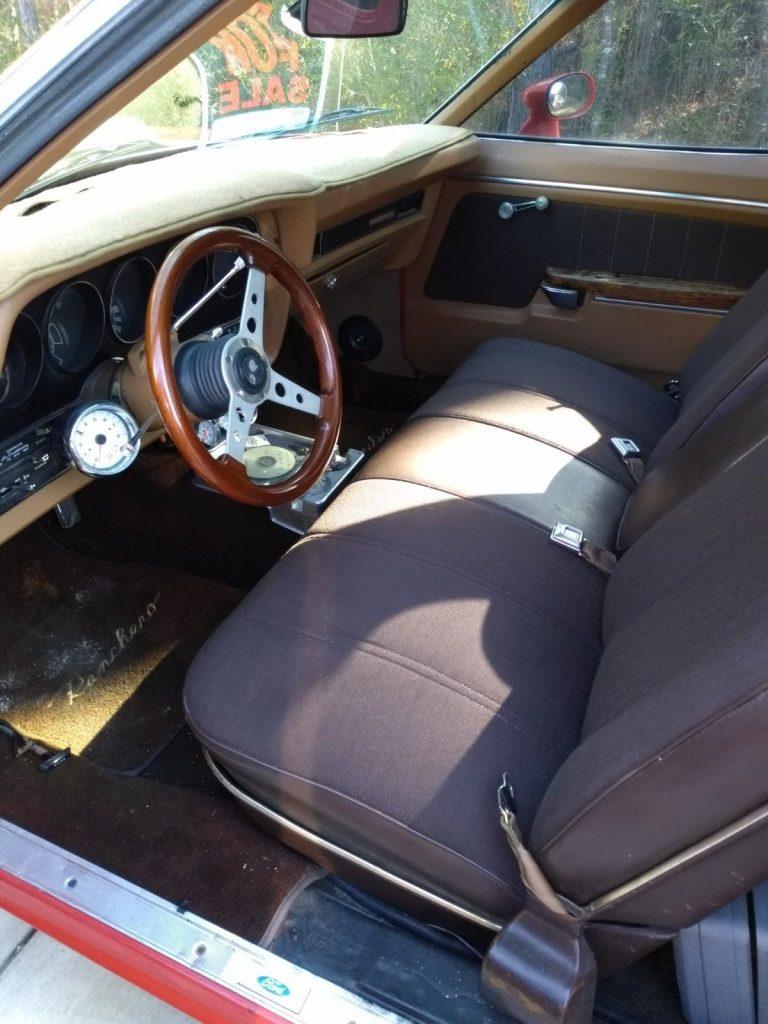 minor rust 1973 Ford Ranchero GT vintage