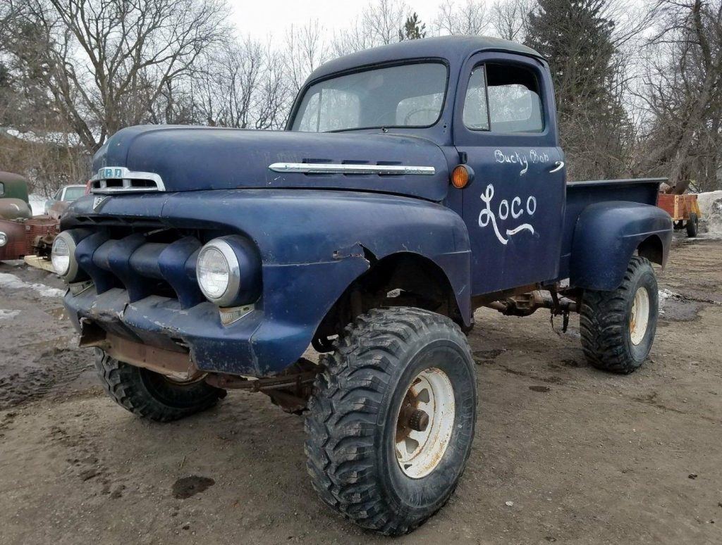 lifted 1951 Ford F 100 vintage