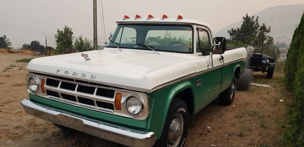 recent paint 1969 Fargo Dodge Pickup Camper Special vintage truck