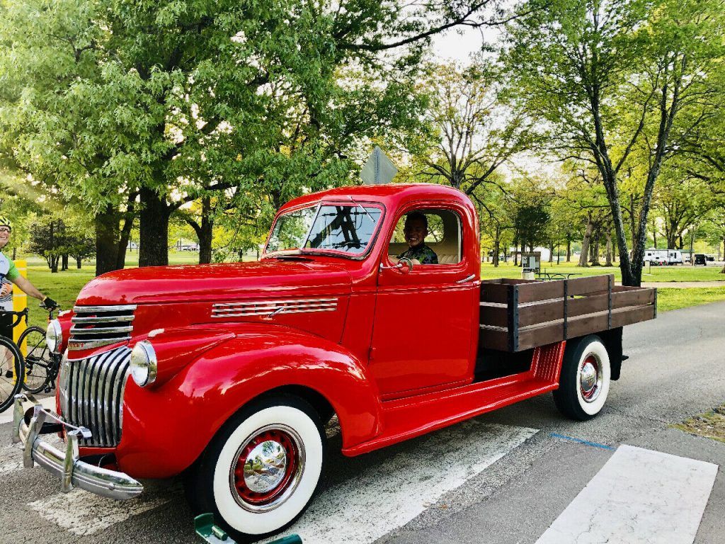 beautiful 1942 Chevrolet 1/2 Ton Pickup vintage for sale 4 Ply Tires On 1/2 Ton Truck