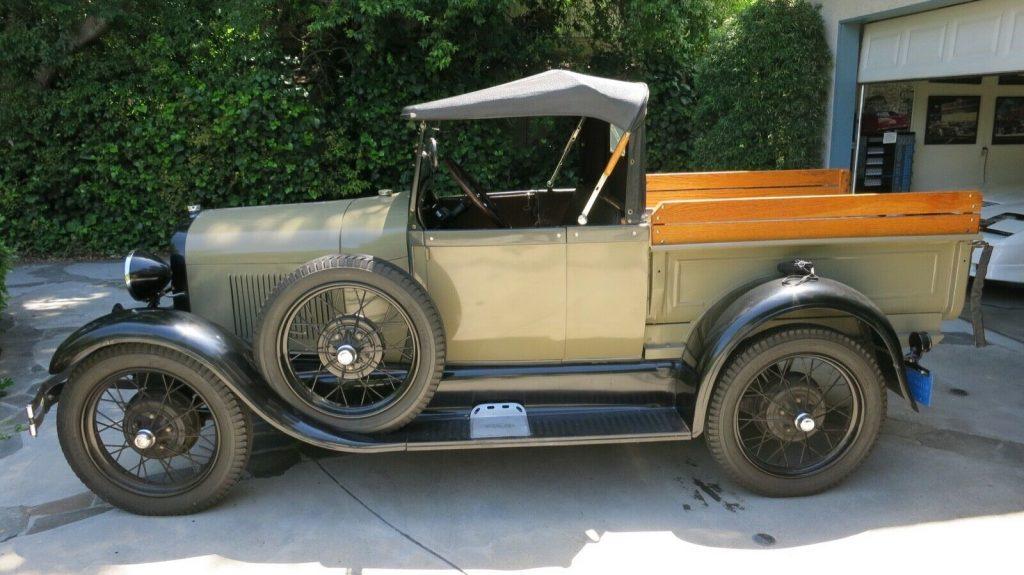 restored 1928 Ford Model A Roadster vintage