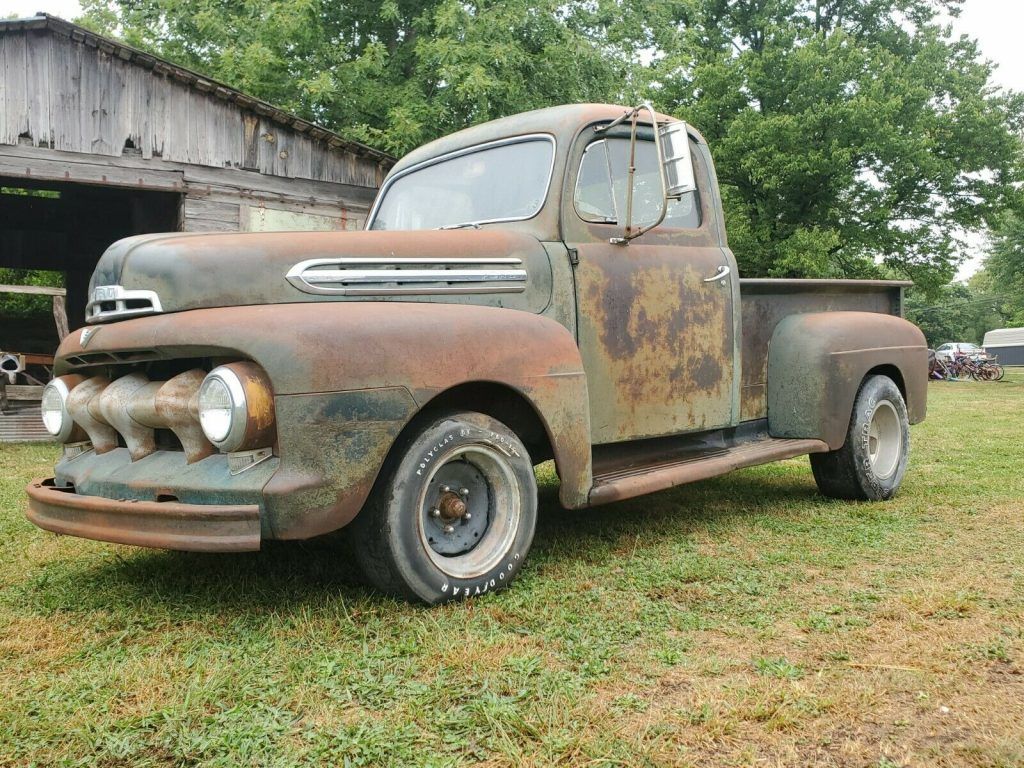 solid project 1951 Ford F1 half ton Pickup truck vintage