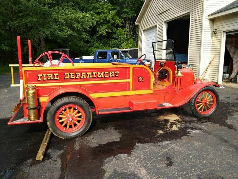 rare 1924 Ford Model T fire truck vintage