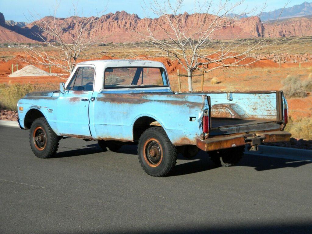 1969 Chevrolet C20 4X4 3/4 Ton Pickup Truck [barn find]
