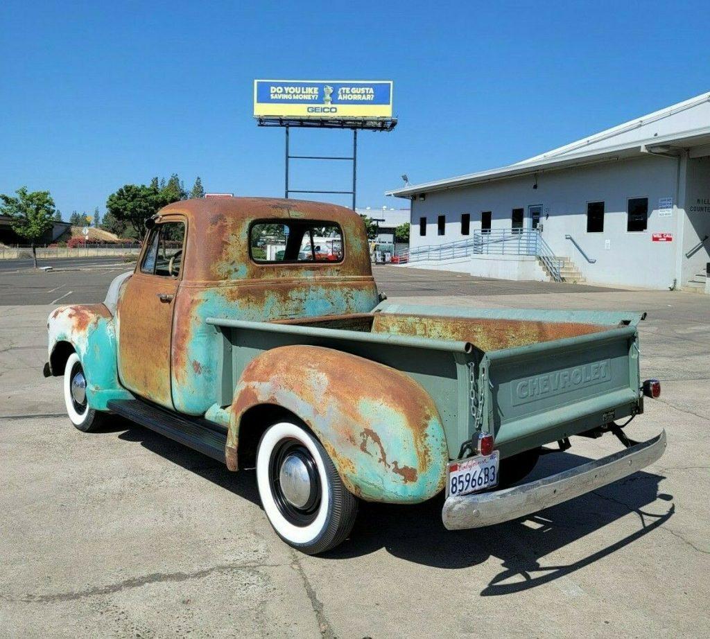 1952 Chevrolet Short Bed vintage [farm truck with patina & many new parts]