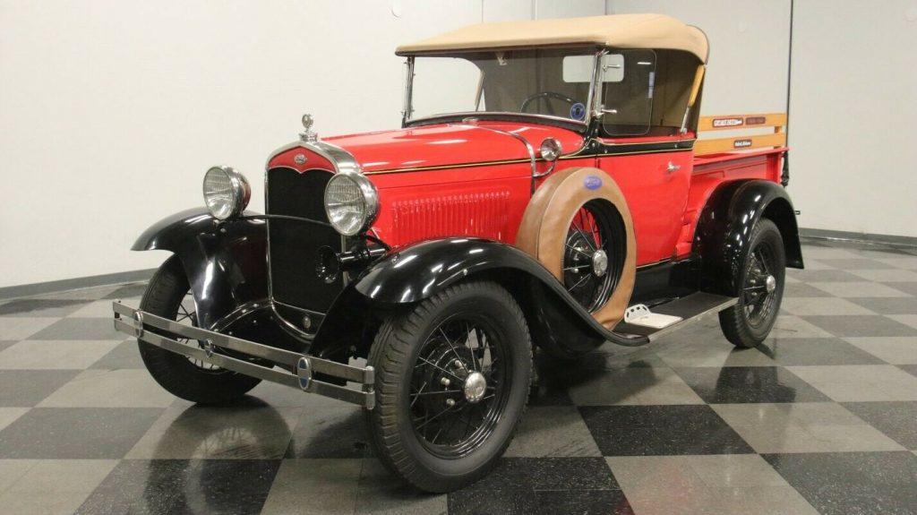 1931 Ford Model A Deluxe Roadster Pickup vintage [early days of hauling]