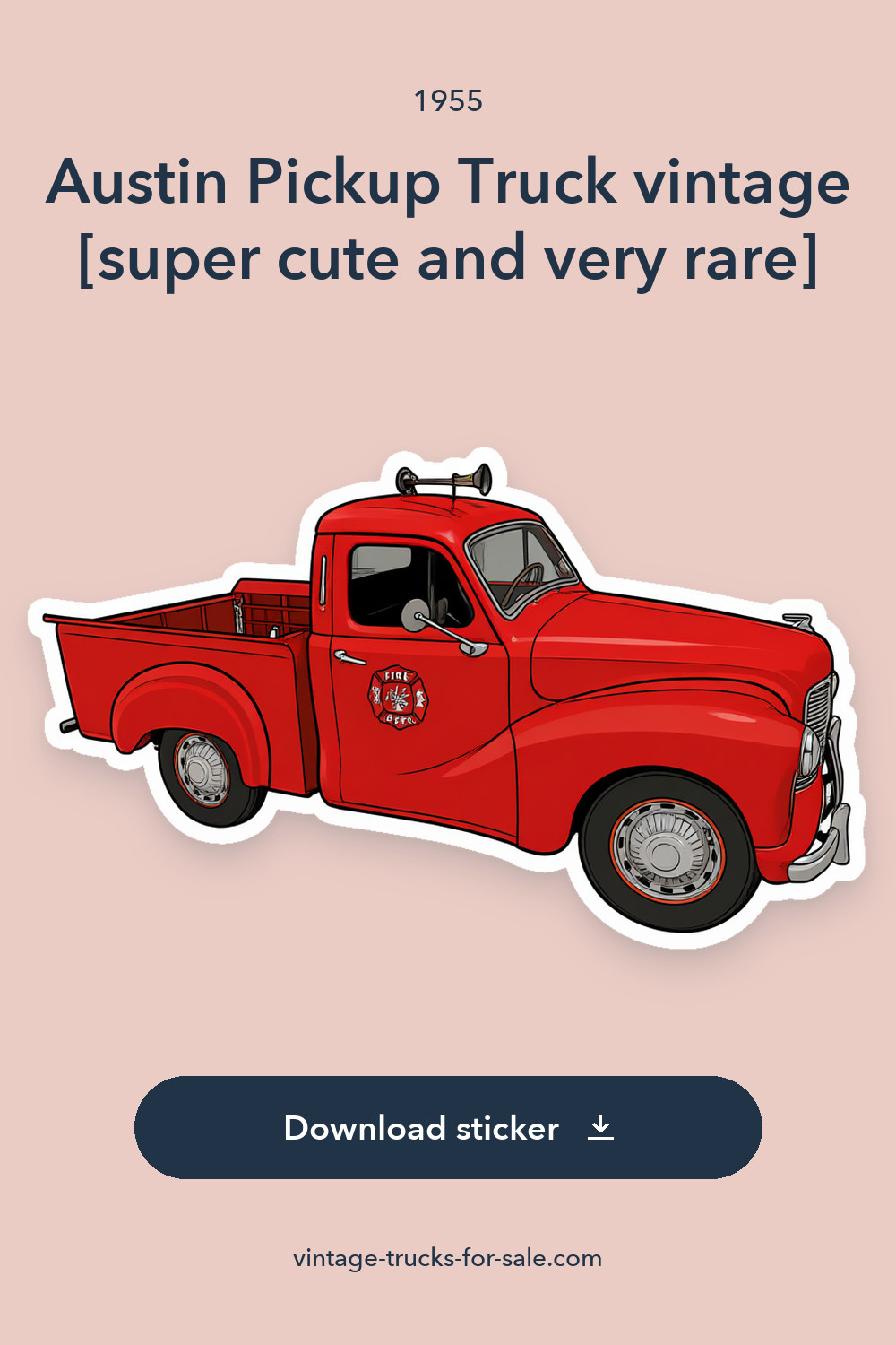 1955 Austin Pickup Truck vintage [super cute and very rare] sticker preview